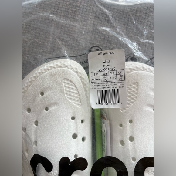 Crocs Off Grid Clog White | Size M7 W9 | Unisex - Picture 5 of 14